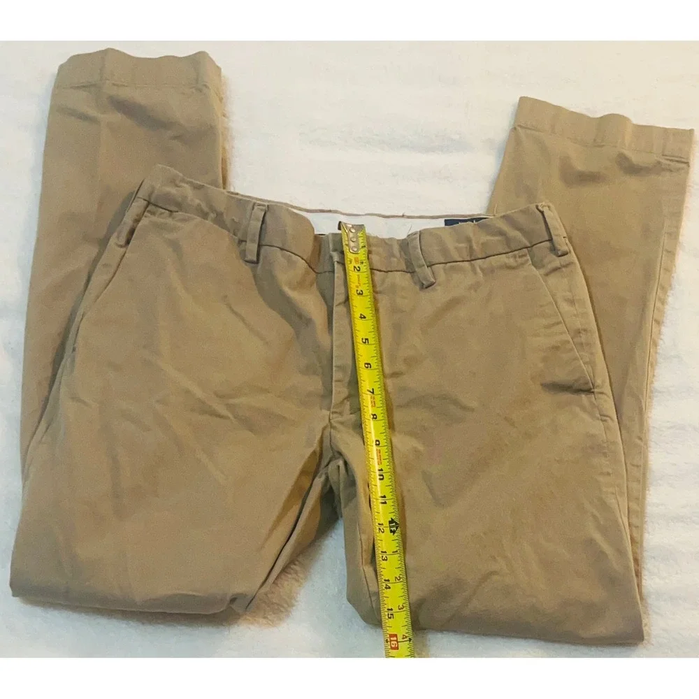 Polo Ralph Lauren Mens Stretch Slim Fit Chino Pants Tan Khaki 32x31